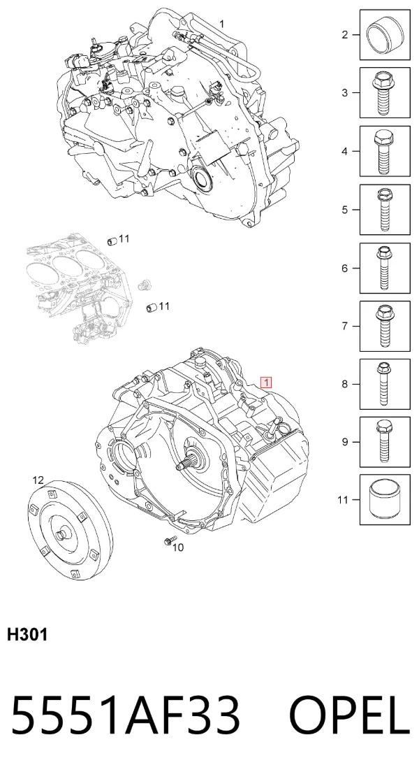 АКПП 5551AF33 Opel