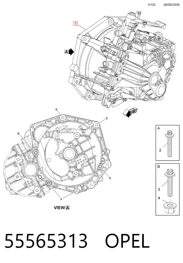 Коробка передач 55565313 Opel
