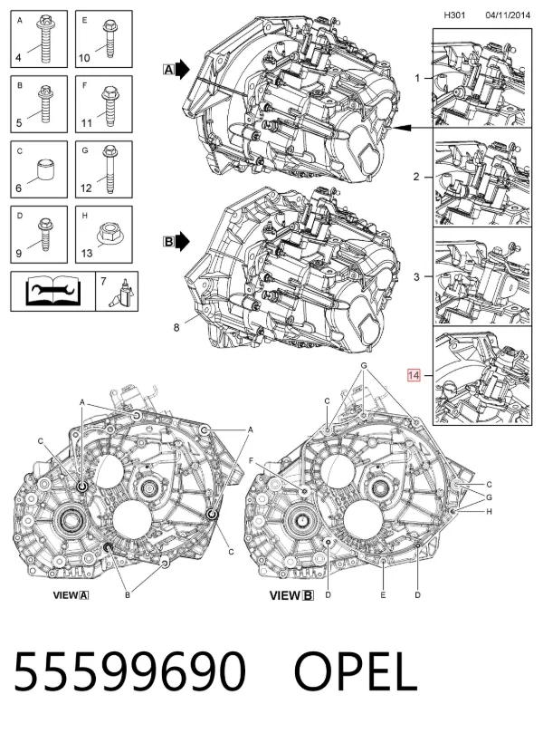 Коробка передач 55599690 Opel