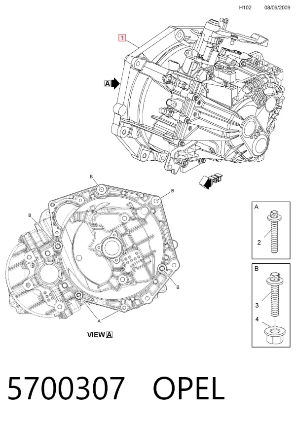 Коробка передач 5700307 Opel