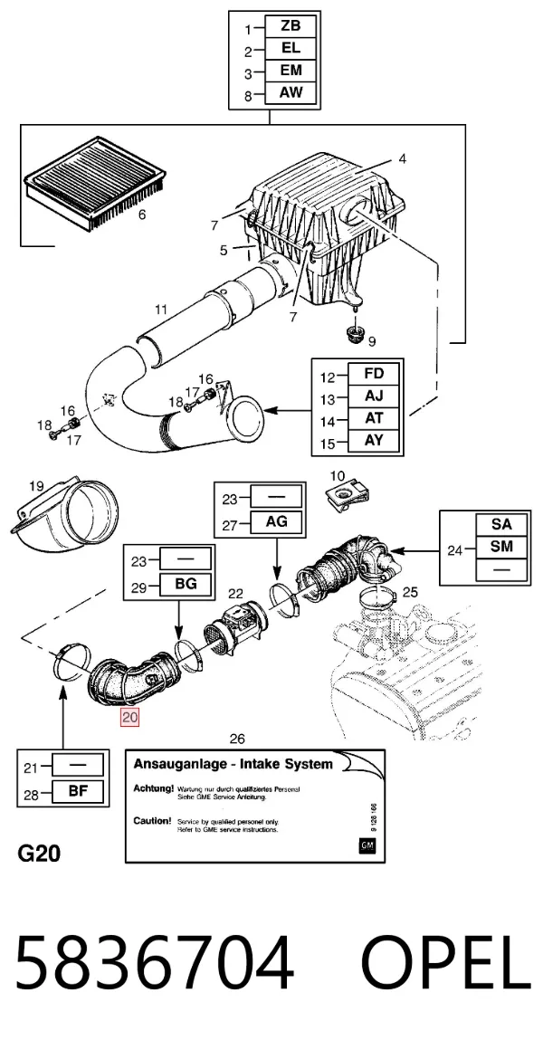  5836704 Opel