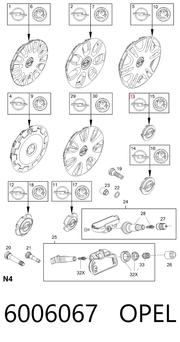  6006067 Opel