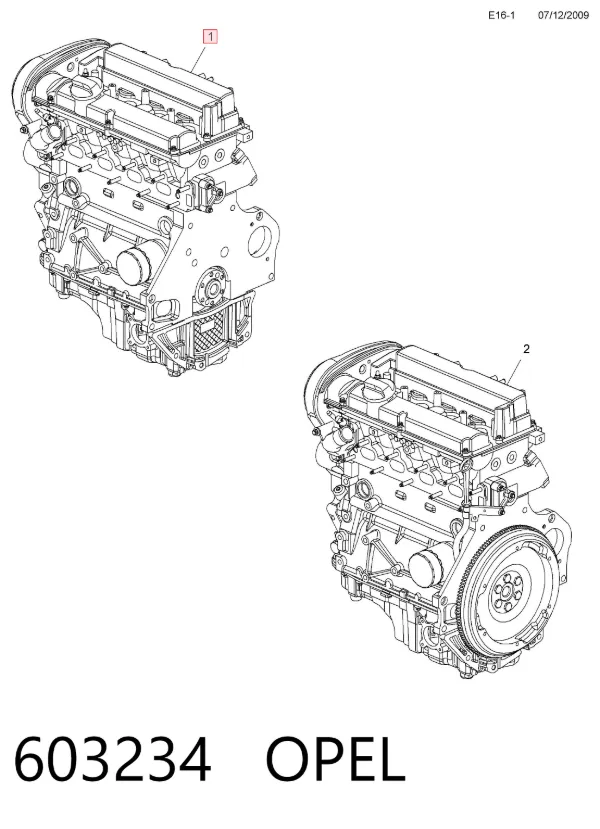 Двигун 603234 Opel