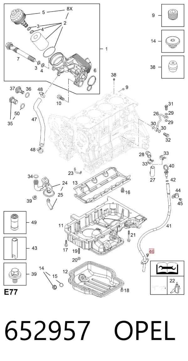 Болт 652957 Opel