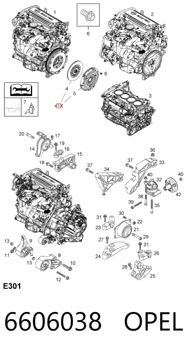 Зчеплення 6606038 Opel