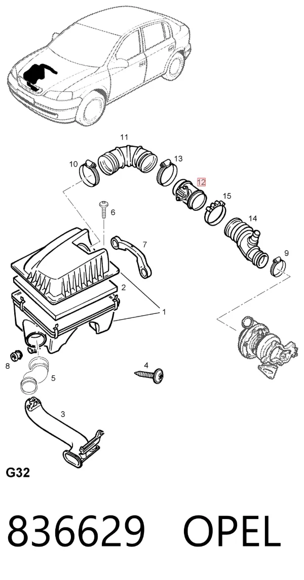 ДМРВ 836629 Opel