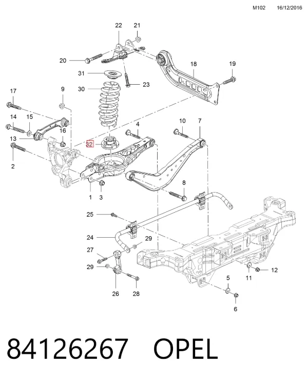  84126267 Opel