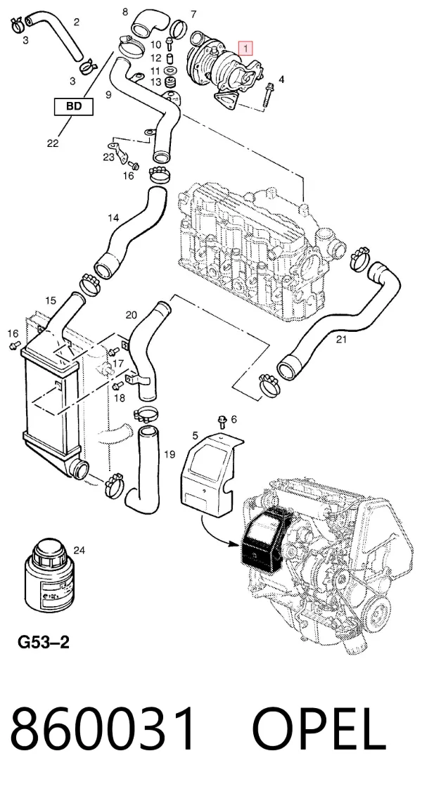Турбіна 860031 Opel
