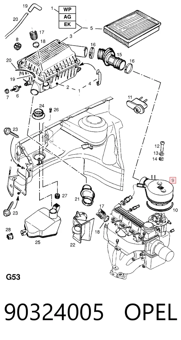  90324005 Opel