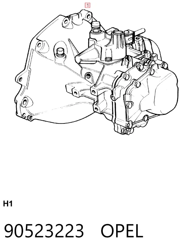 Коробка передач 90523223 Opel