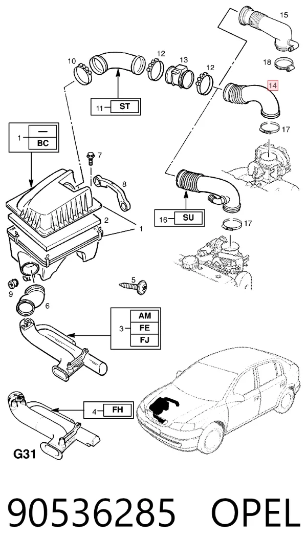  90536285 Opel