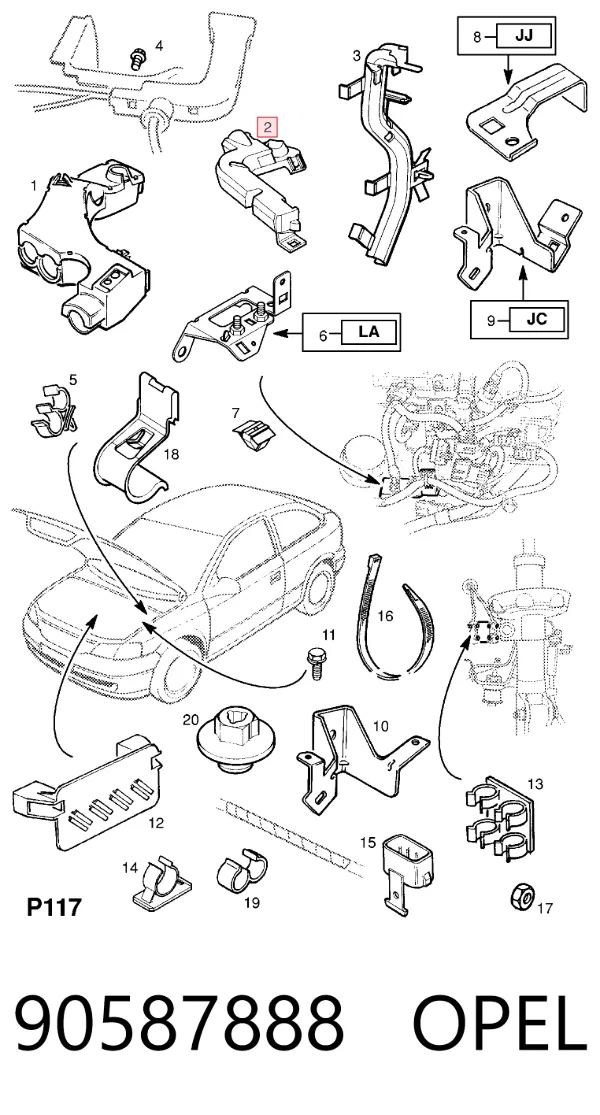  90587888 Opel