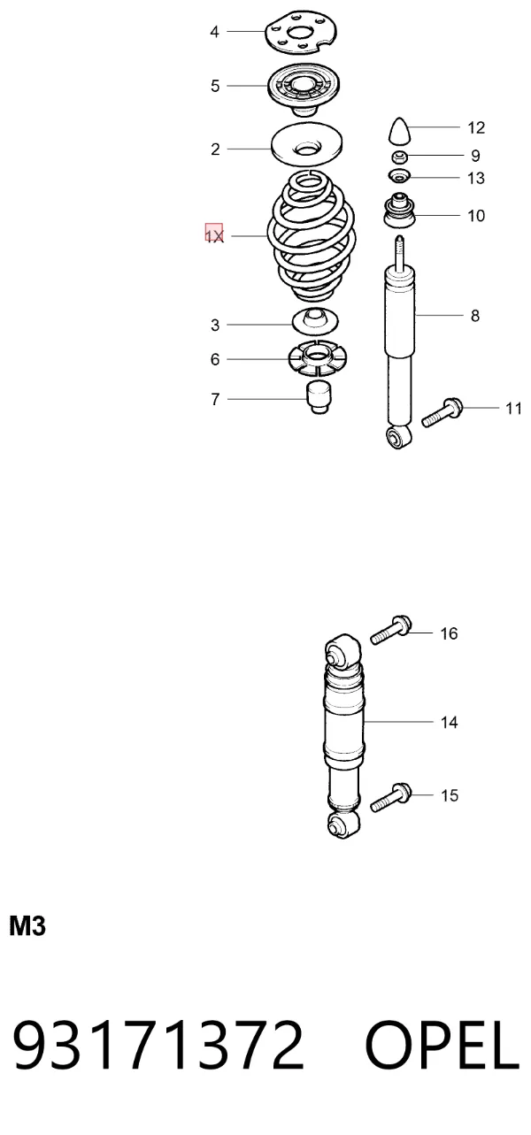  93171372 Opel