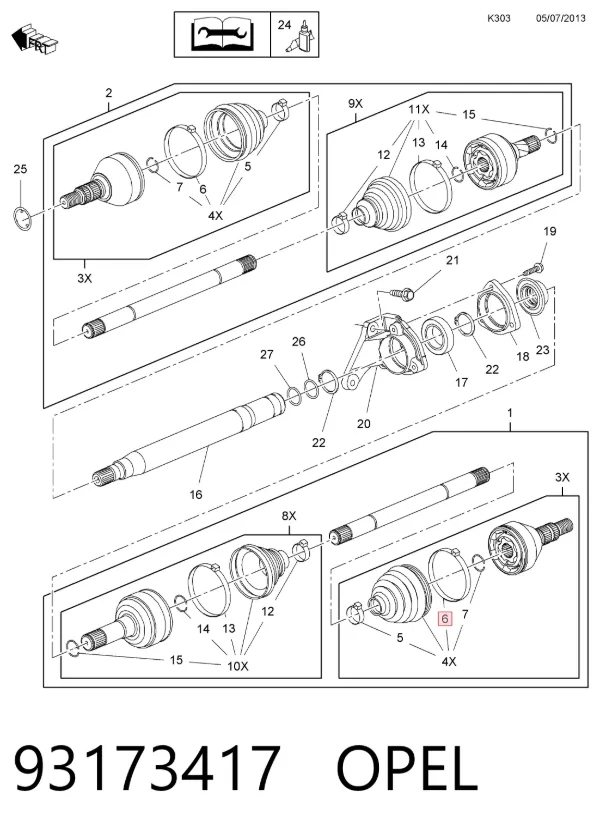  93173417 Opel