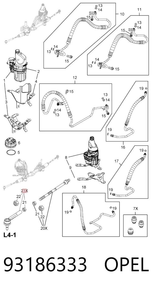Рульовий наконечник 93186333 Opel