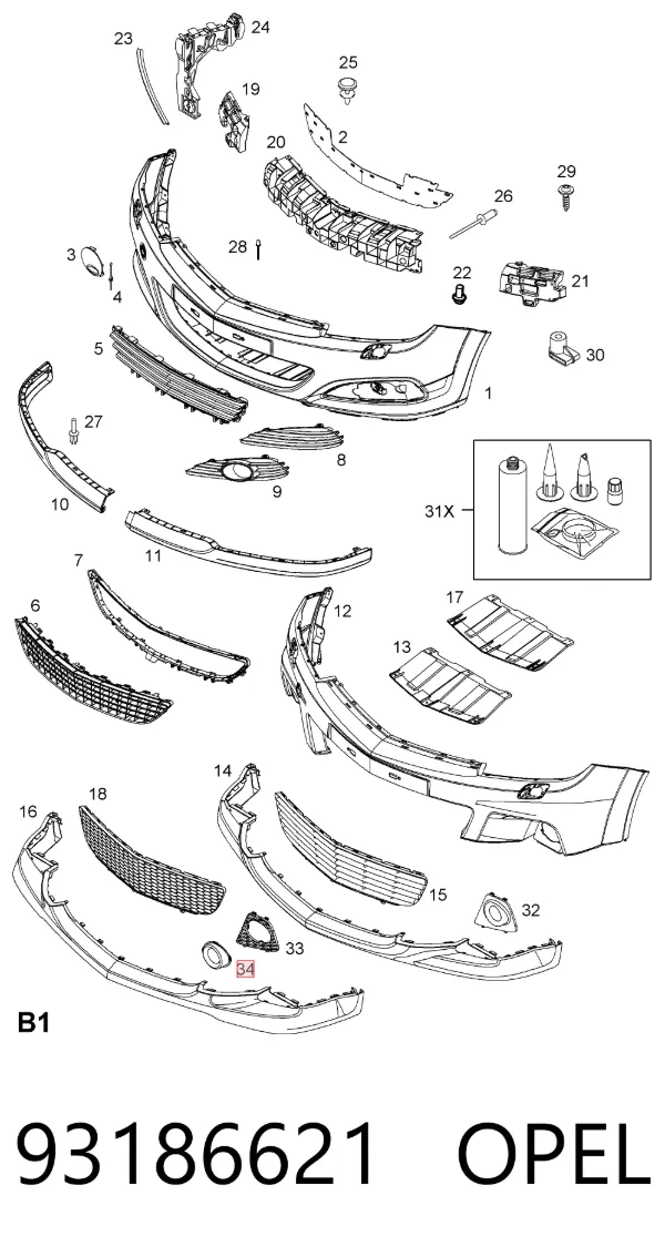  93186621 Opel