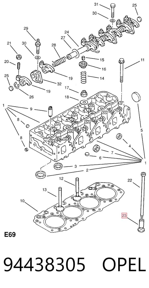 Гідрокомпенсатор 94438305 Opel