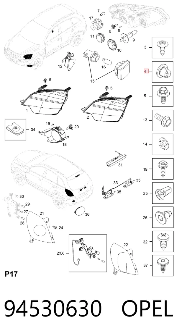  94530630 Opel