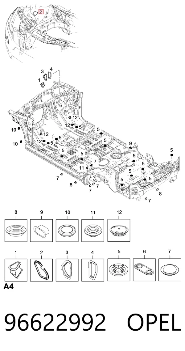  96622992 Opel