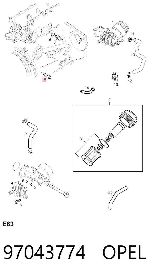  97043774 Opel
