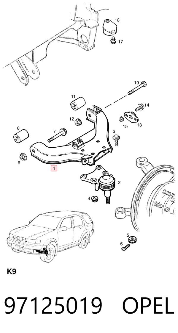  97125019 Opel