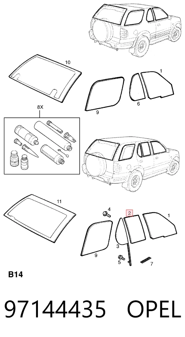  97144435 Opel