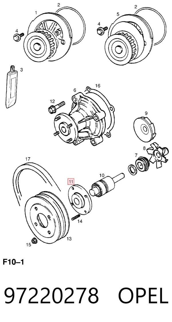 Помпа 97220278 Opel