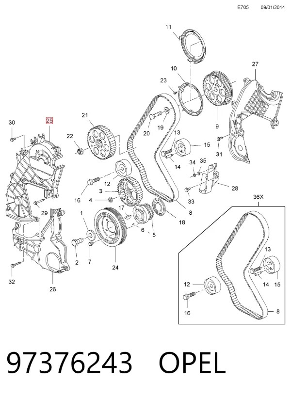  97376243 Opel