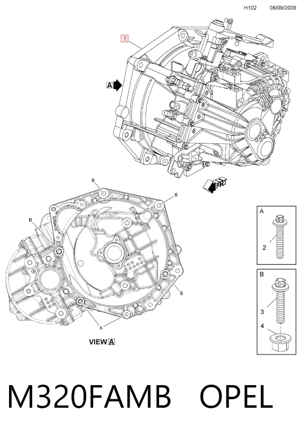 Коробка передач M320FAMB Opel