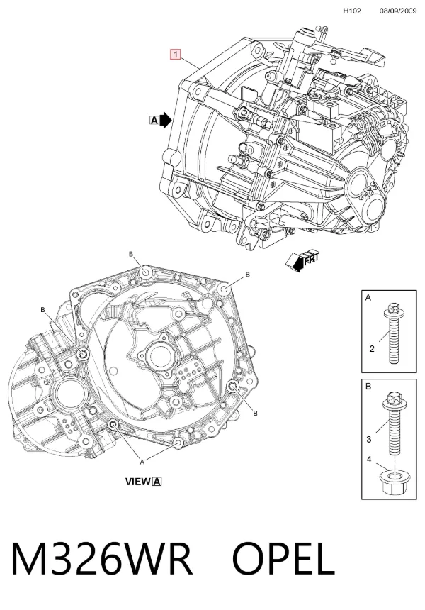 Коробка передач M326WR Opel