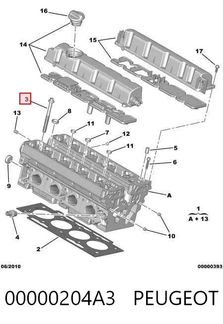 Болт ГБЦ Peugeot Expert VF