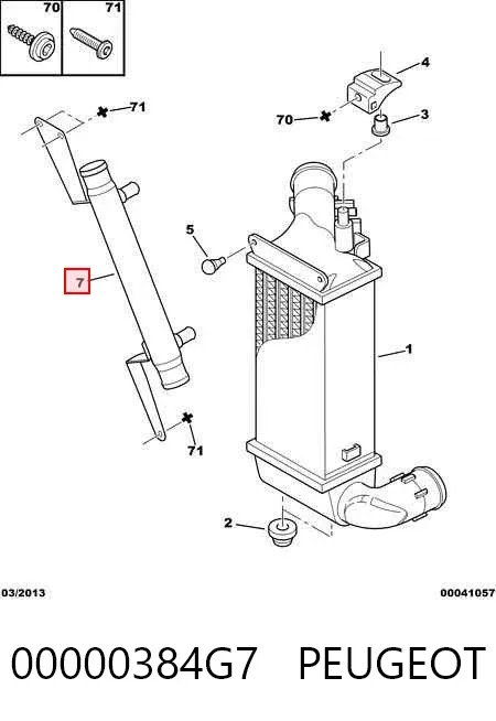 Інтеркулер 00000384G7 Peugeot/Citroen