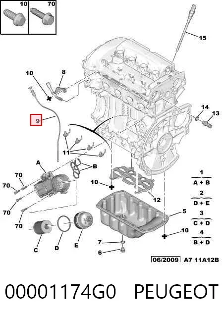 Масляний щуп 00001174G0 Peugeot/Citroen
