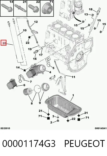 Масляний щуп 00001174G3 Peugeot/Citroen
