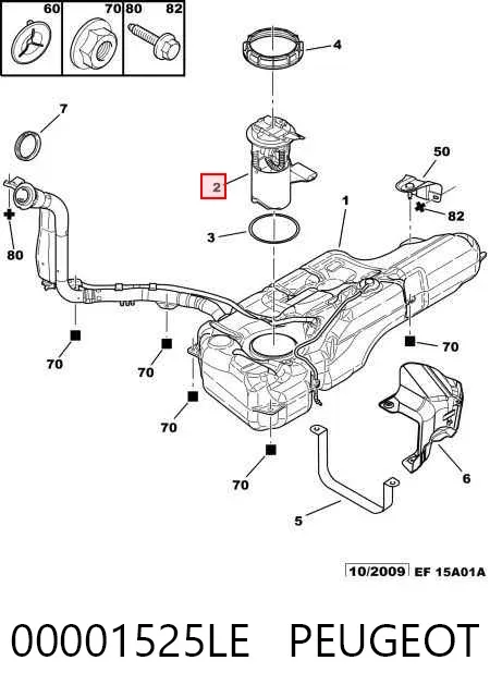 Бензонасос 00001525LE Peugeot/Citroen