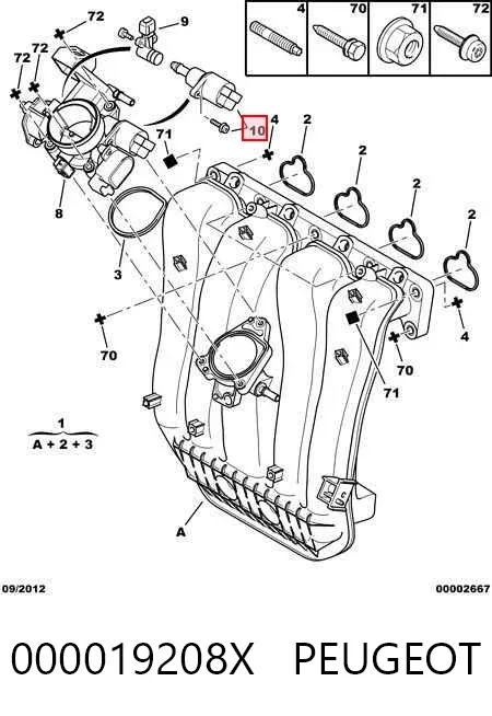 Датчик холостого ходу 000019208X Peugeot/Citroen