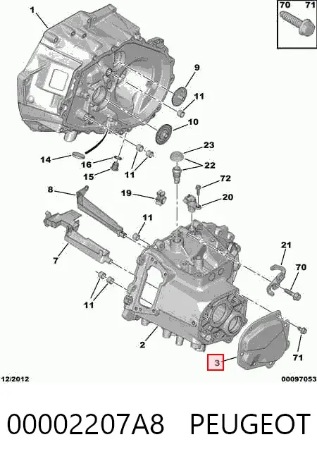 00002207A8 Peugeot/Citroen