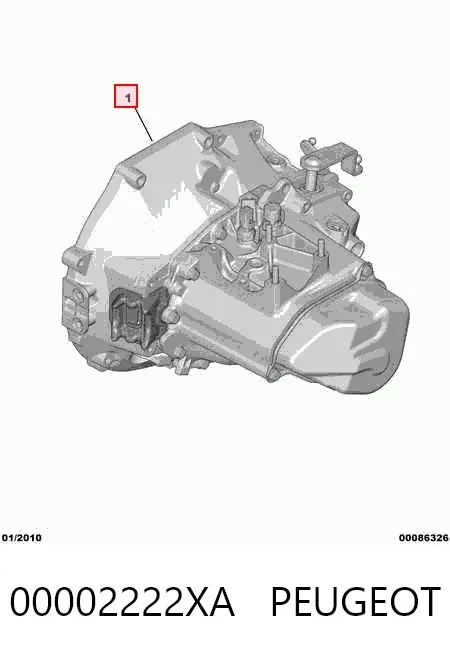 Коробка передач 00002222XA Peugeot/Citroen