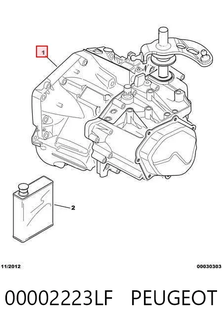 Коробка передач 00002223LF Peugeot/Citroen