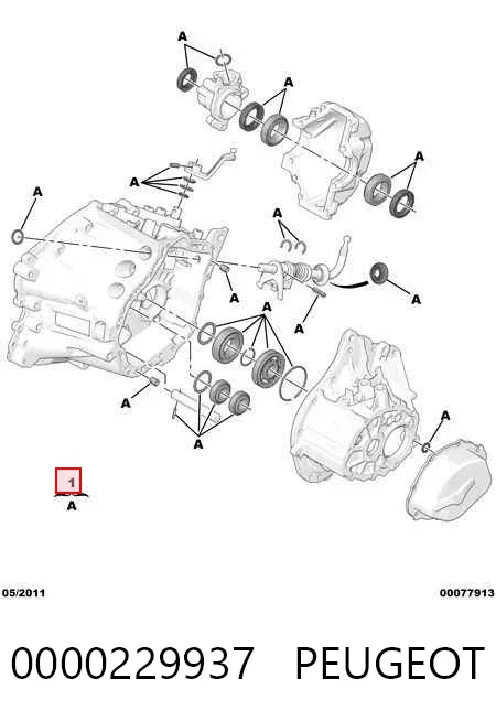 Ремкомплект коробки передач Citroen Berlingo B9