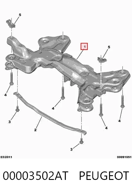 Підрамник передній Citroen C3 I