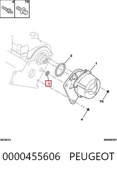 Прокладка вакуумного насосу 0000455606 Peugeot/Citroen