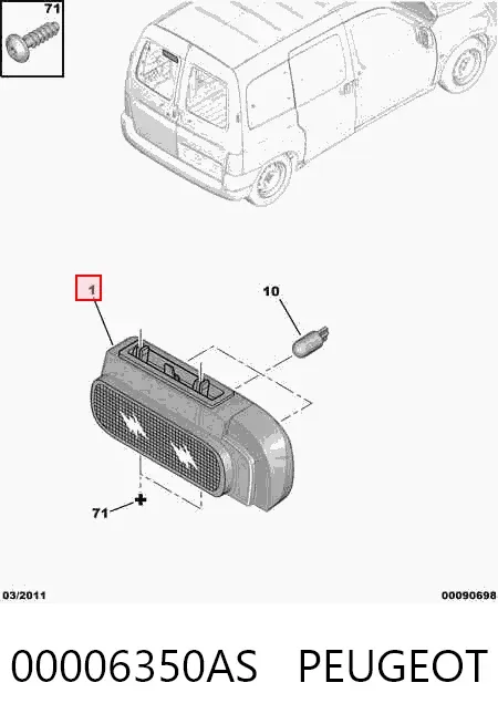 Задній стоп Citroen Berlingo M