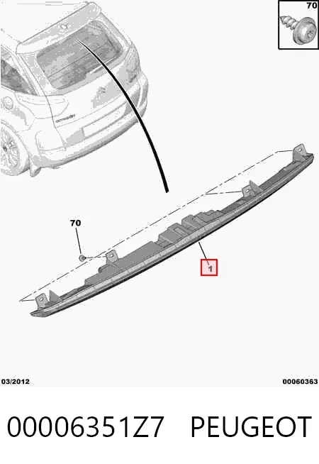 Задній стоп Citroen C4 GRAND PICASSO I