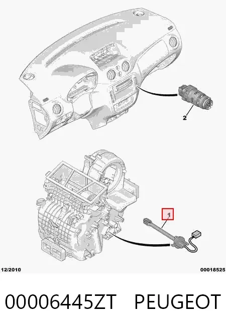 Датчик температури салону 00006445ZT Peugeot/Citroen