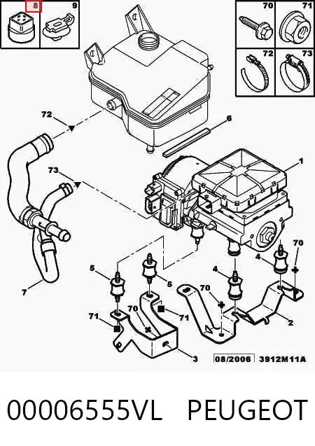 Реле вентилятора 00006555VL Peugeot/Citroen