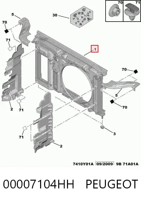 Рамка радіатора FP5408202 FPS