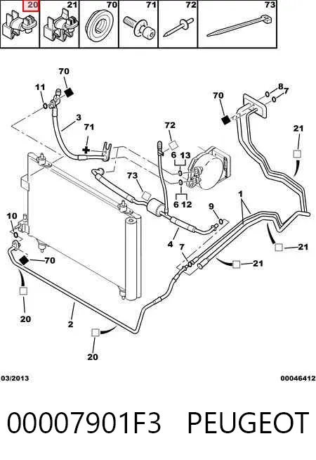 Капот 00007901F3 Peugeot/Citroen