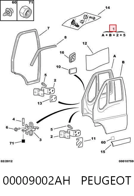 Двері передні ліві Citroen Jumper 250