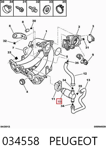 Датчик холостого ходу 034558 Peugeot/Citroen
